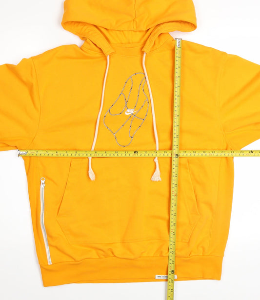 Nike Men’s Yellow Hoodie Dri-FIT Medium Pullover Sweatshirt