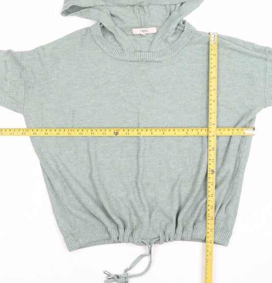 Next Women Green Size 10 Hooded Pullover Jumper