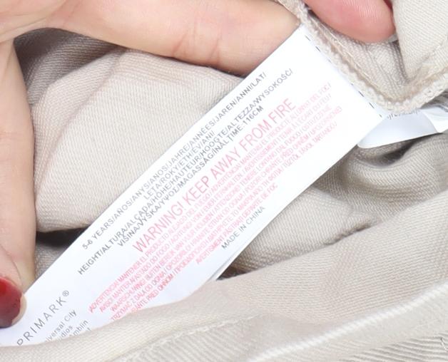 Primark Boys Beige Jurassic World Cotton Jacket 6-7 Years