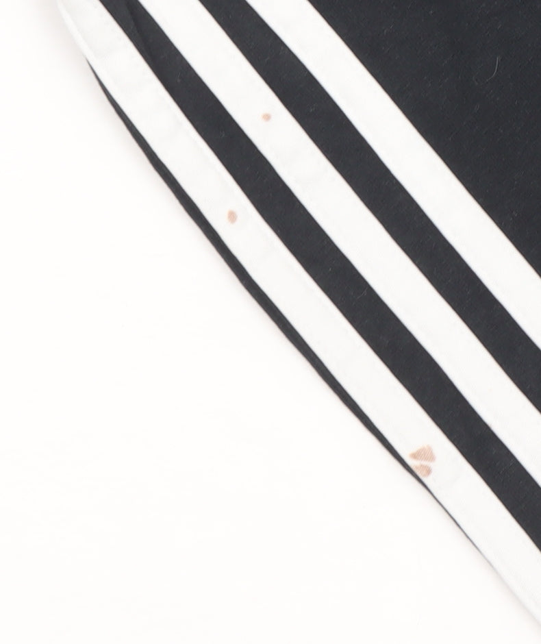 Additional view of Adidas women’s black, size UK 10 slim, fit side stripe active leggings