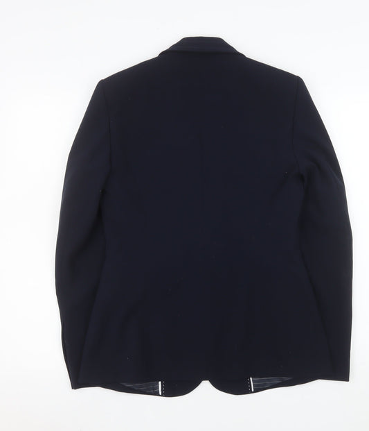 Marks and Spencer Women's Navy Single-Breasted Blazer UK 10