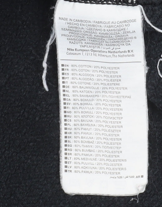 Nike Men's Black XL Pullover Sweatshirt Graphic Print Logo