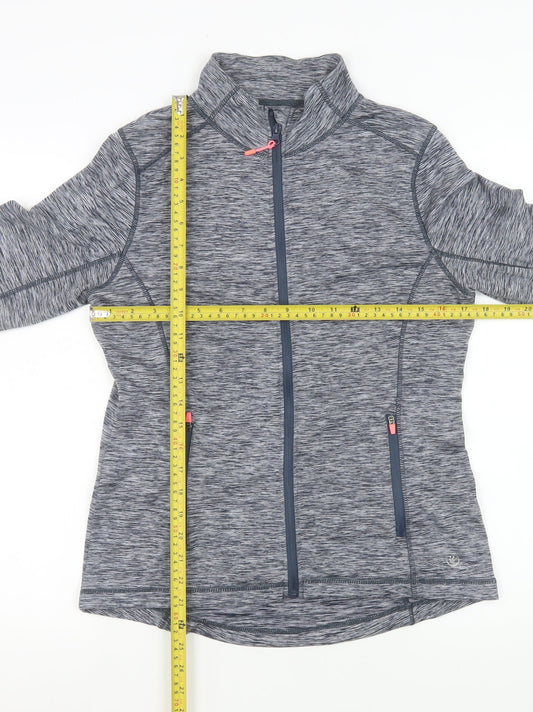 St. Bernard Women's Grey Marl Full Zip Activewear Jacket Size 12