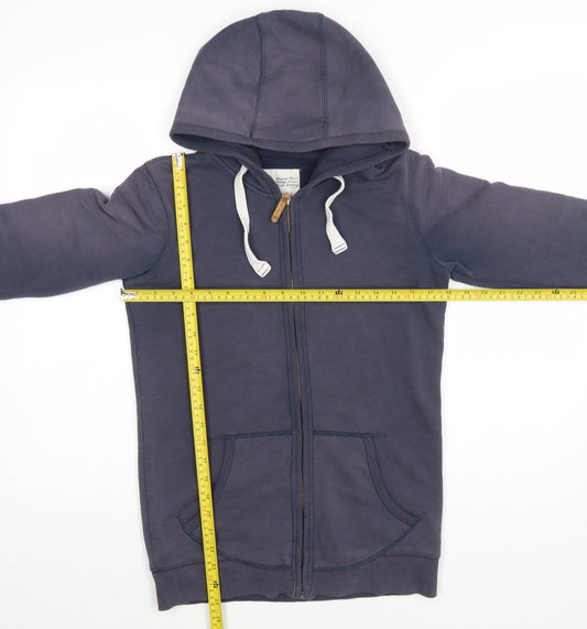 Fat Face Men's Blue Full Zip Hoodie Size M Cotton Blend