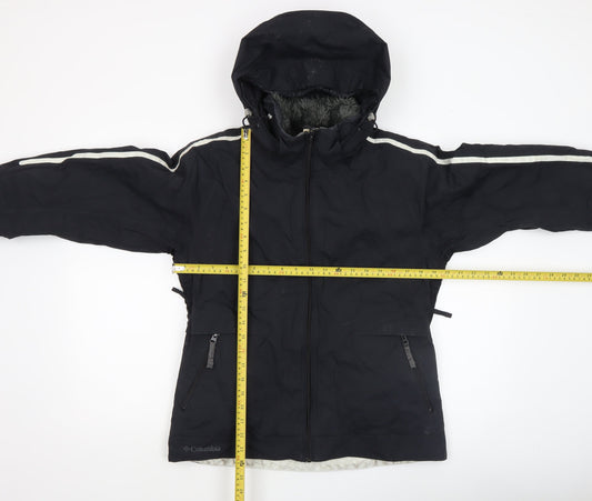 Columbia Women's Black Waterproof Hooded Parka Jacket Size M