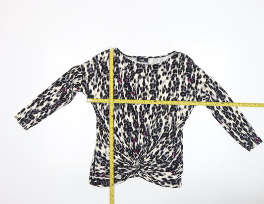 Wallis Womens Multicoloured Animal Print Tunic Blouse UK 14