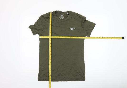 Reebok Men’s Green XS Crew Neck Cotton Short Sleeve T-Shirt