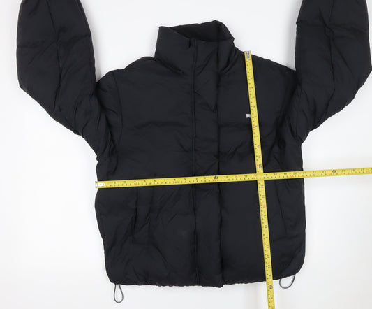 Levi's Women's Black Puffer Jacket Small Polyester Zip Winter Warm Coat