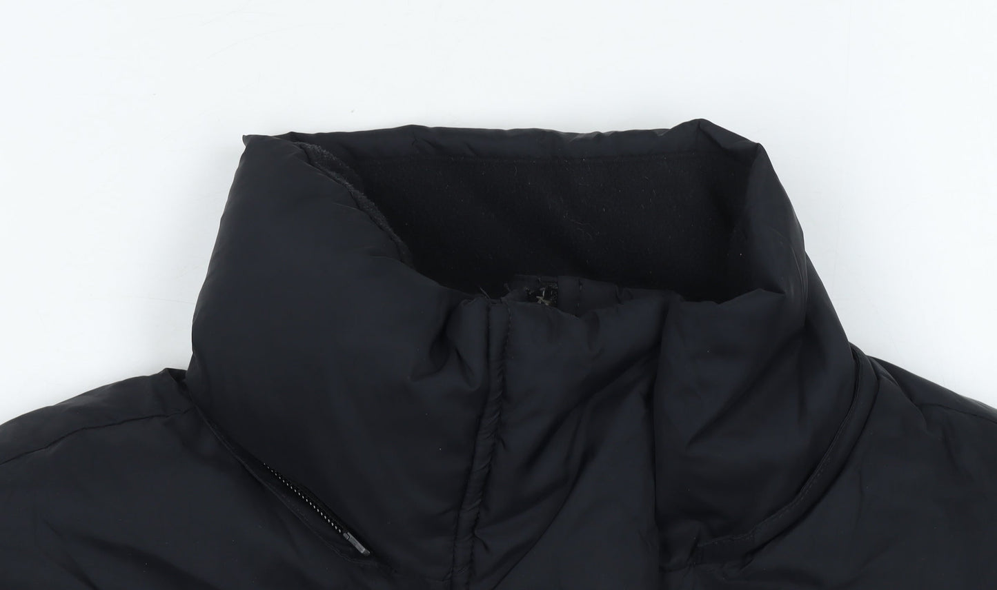 Levi's Women's Black Puffer Jacket Small Polyester Zip Winter Warm Coat