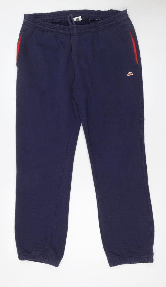 Ellesse Men's Blue Jogger Sweatpants Medium Tapered Fit
