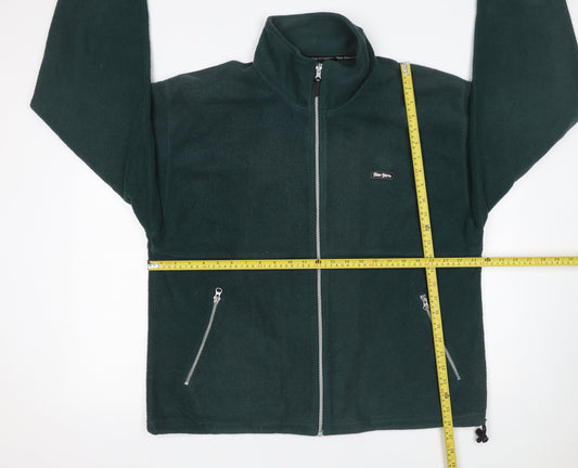 Peter Storm Men Green Fleece Full Zip Jacket Size M Outdoor Wear
