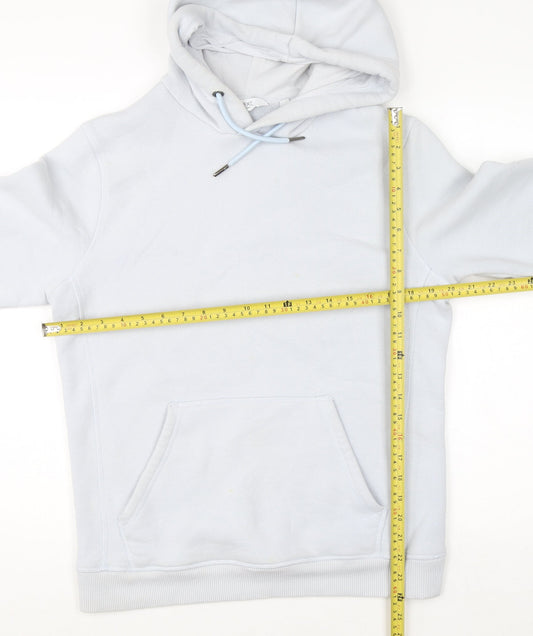 Next Women's Blue Pullover Hoodie Small Cotton Blend Soft Fleece