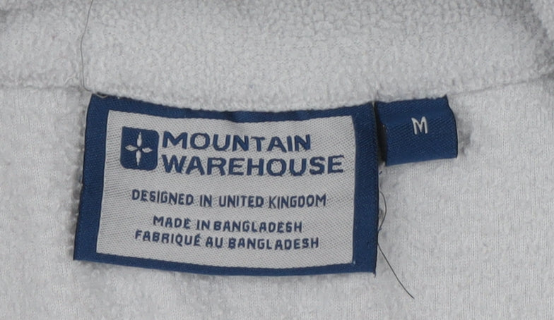 Mountain Warehouse Women Grey 1/2 Zip Fleece Pullover Sweatshirt M