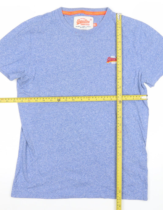 Superdry Men's Blue Crew Neck Short Sleeve T-Shirt Size S
