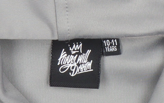 Kings Will Dream Boys Grey Full Zip Hoodie 10-11 Years