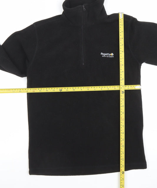 Regatta Women's Black Size 12 1/2 Zip Fleece Sweatshirt Outdoor Wear