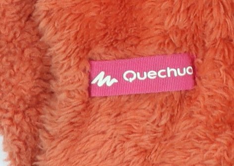 Additional view of Quechua girls’ orange fleece hooded full zip jacket 6 years