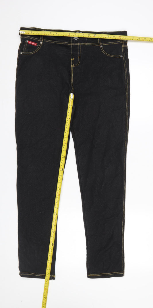 Lee Cooper Women’s Black Skinny Jeans Size 14 Stretch Denim