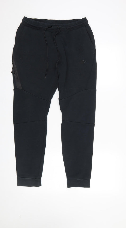 Nike Women’s Black Fleece Sweatpants M Regular Fit Tapered Leg