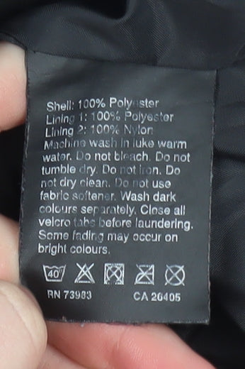 Helly Hansen Womens Black Waterproof Parka Jacket Size 14