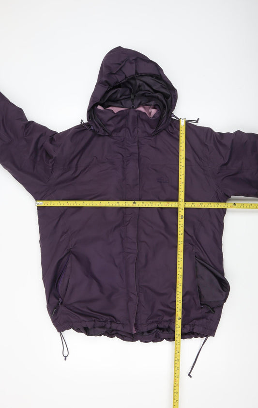 Peter Storm Womens Purple Waterproof Hooded Parka Jacket Size 16
