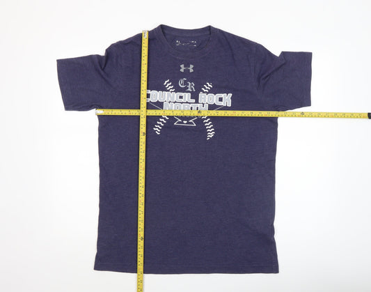 Under Armour Men's Blue Medium Sports Baseball Graphic T-Shirt