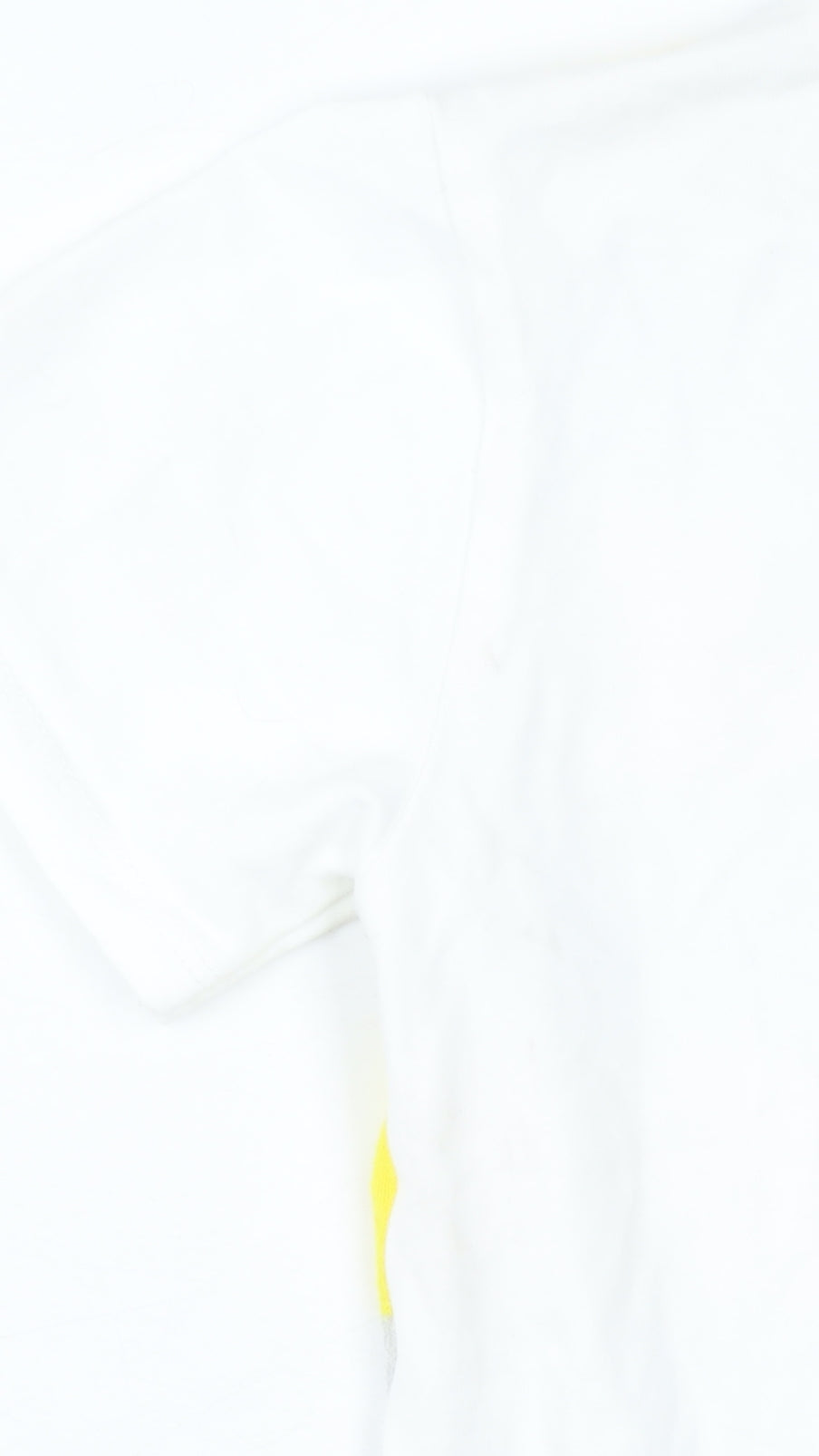 Bugatti Boys Yellow Grey Striped Cotton V-Neck Short Sleeve T-Shirt Size 6