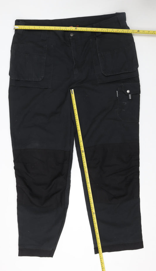 Dickies Men's Black Workwear Cargo Trousers Size 44T