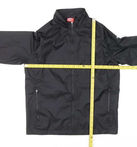 Slazenger Boys Black 13 Years Lightweight Windbreaker Jacket