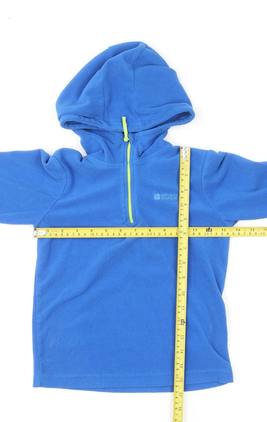 Mountain Warehouse Boys Blue Fleece Pullover Hoodie 7-8 Years