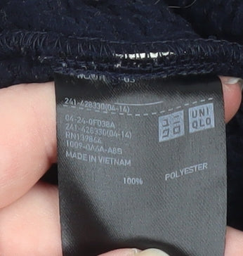 Uniqlo Women's Black Fleece Full Zip Jacket Size M