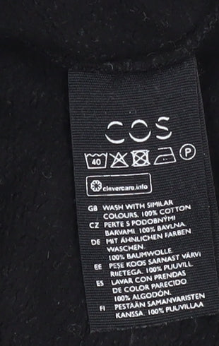 Additional view of COS Men's Black Cotton Crew Neck Long Sleeve Sweatshirt L