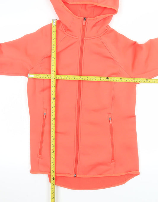 Marks and Spencer Women’s Orange Hooded Full Zip Softshell Jacket Size 10