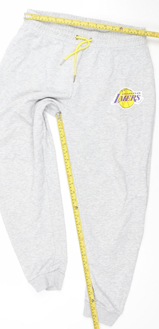 NBA Los Angeles Lakers Womens Grey Jogger Sweatpants M