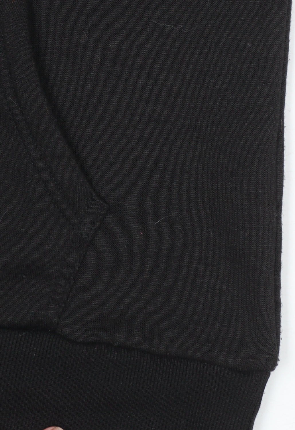 Additional view of Lee Cooper women’s black hoodie, size UK 12, pullover long sleeve casual