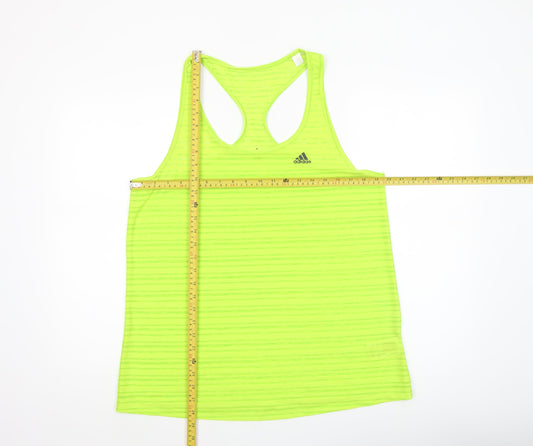 Adidas Womens Yellow Climalite Racerback Tank Top Size L