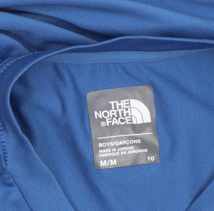 Additional view of The North Face boys’ blue short sleeve polyester active t-shirt, size 10