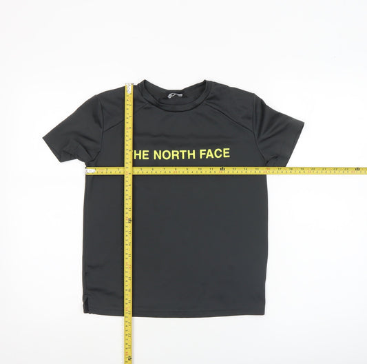 The North Face Boys Black Short Sleeve Active T-Shirt L Lightweight