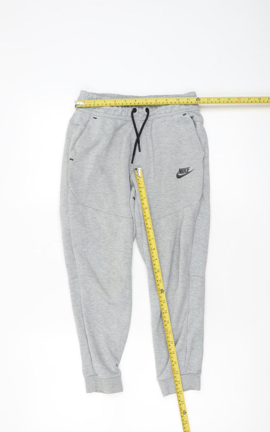 Nike Boys Grey Jogger Trousers M Regular Fit Sports Sweatpants