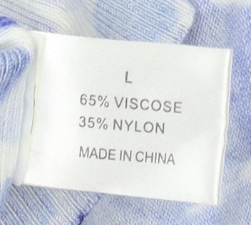 Additional view of Linea Women’s Blue Geometric Lightweight Knit Cardigan, size L