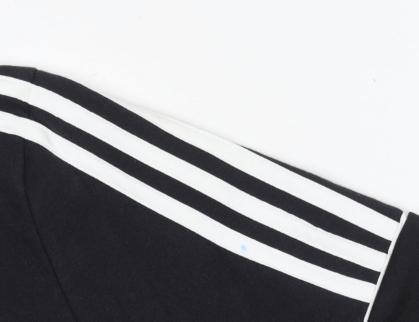 Adidas Boys Black 13-14 Years Half Zip Hoodie Fleece Logo Sportswear