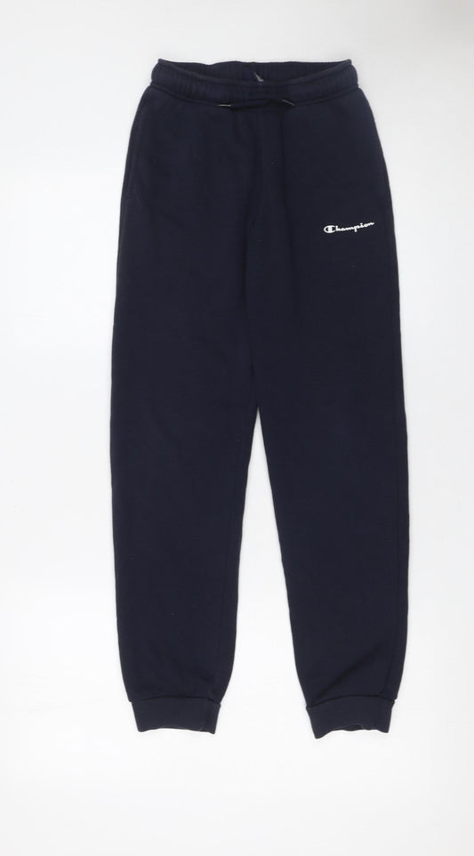 Champion Boys Blue Fleece Jogger Trousers Size 11-12 Years