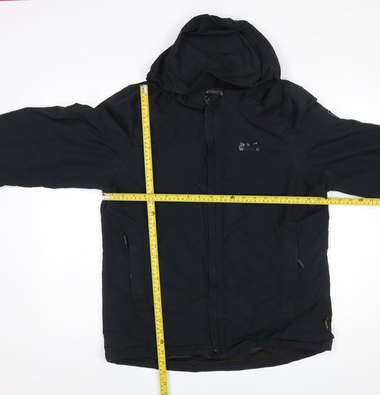 Jack Wolfskin Men's Black M Waterproof Hooded Outdoor Jacket