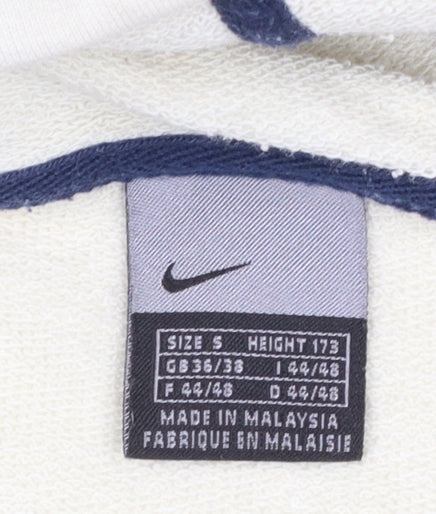 Nike Men Beige Short Sleeve Pullover Hoodie S Graphic Logo