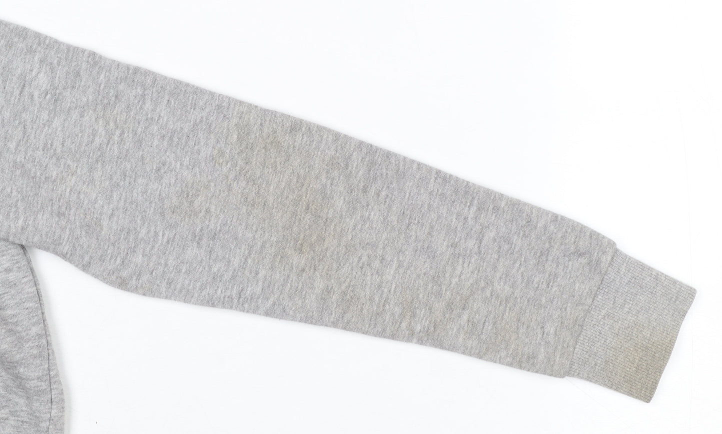 Additional view of Jack & Jones boys’ grey pullover hoodie, size 152, cotton blend long sleeve
