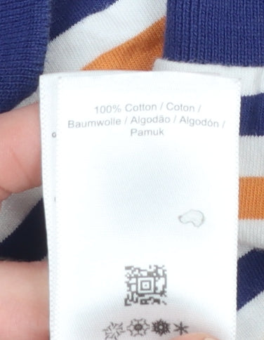 Fred Perry Men's Multicoloured Striped Slim Fit Polo Shirt Size S