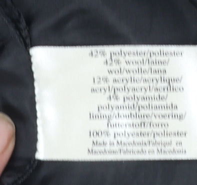 Laura Ashley Women’s Black Check Tweed Wool Pencil Skirt UK 10