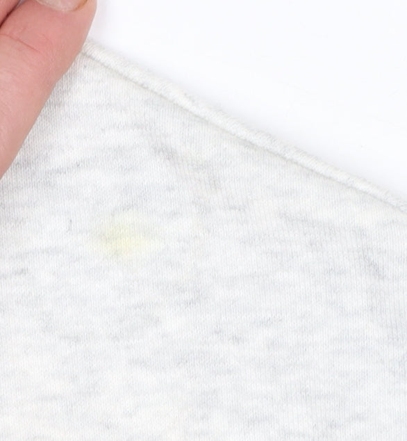 Tommy Hilfiger Women Grey Full Zip Hoodie XXS Cotton Blend