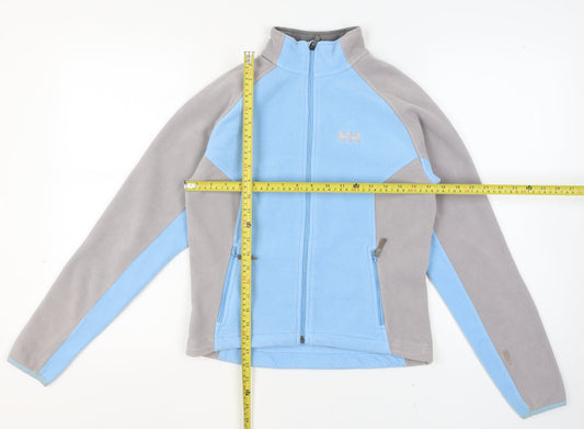 Helly Hansen Womens Blue Grey Fleece Full Zip Jacket Size S