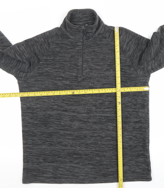 Mountain Warehouse Men's Grey Half Zip Fleece Pullover Sweatshirt Size S